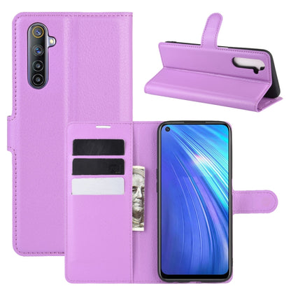 For OPPO Realme 6 Litchi Texture Horizontal Flip Protective Case with Holder & Card Slots & Wallet, For OPPO Realme 6, For OPPO  Realme 6