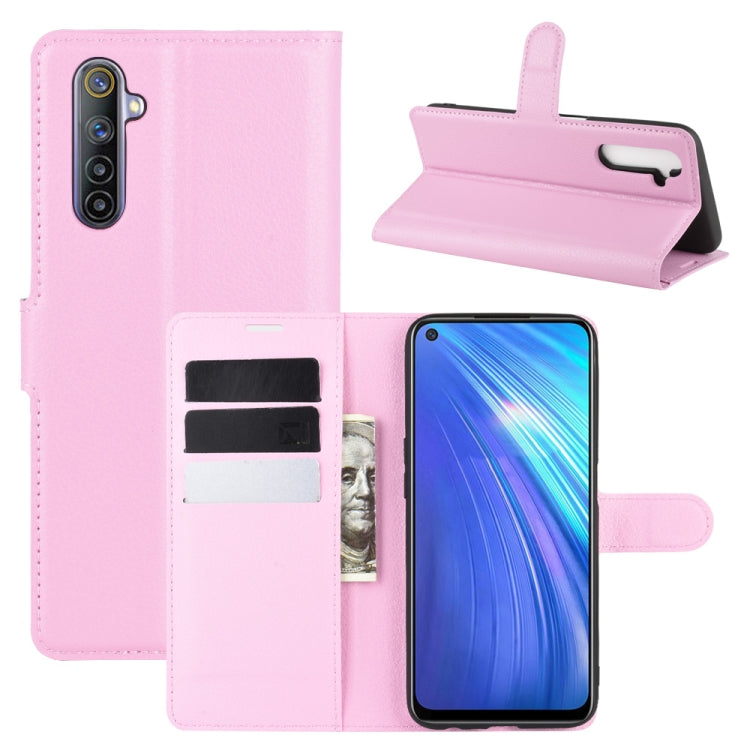 For OPPO Realme 6 Litchi Texture Horizontal Flip Protective Case with Holder & Card Slots & Wallet, For OPPO Realme 6, For OPPO  Realme 6