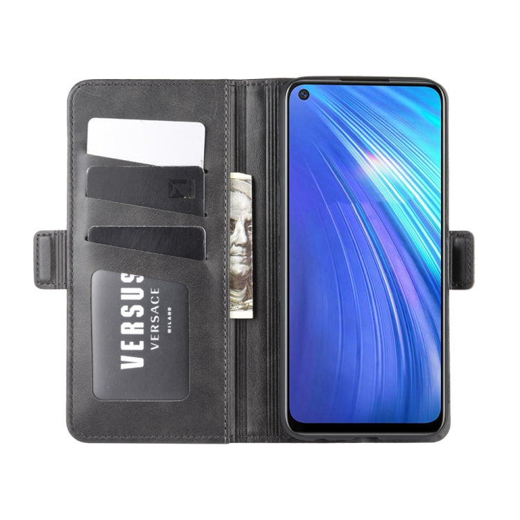 For OPPO Realme 6 Dual-side Magnetic Buckle Horizontal Flip Leather Case with Holder & Card Slots & Wallet, For OPPO Realme 6