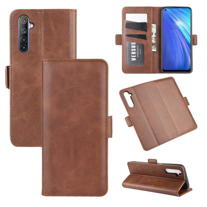 For OPPO Realme 6 Dual-side Magnetic Buckle Horizontal Flip Leather Case with Holder & Card Slots & Wallet, For OPPO Realme 6