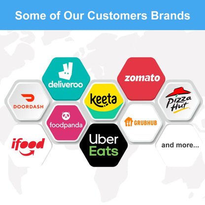 Kraft Paper Takeout Bags With Handles, Size: