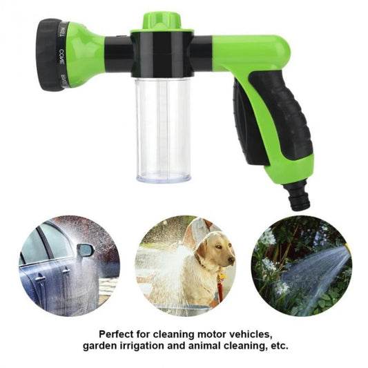Pistolet de lavage de voiture professionnel et portable multifonction à mousse avec 3 niveaux de pression, buse de pulvérisation de mousse, vert, jaune, noir
