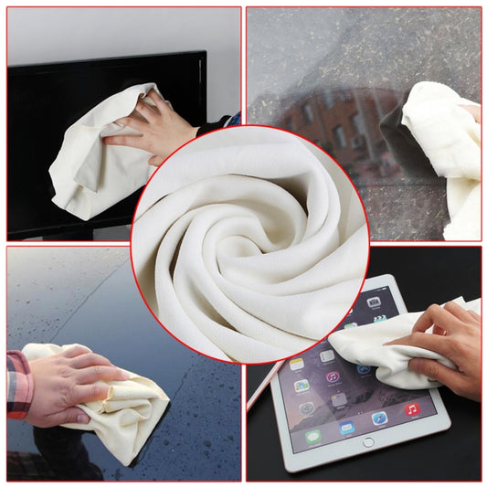 Peau de chamois naturelle pour le nettoyage de voiture, chiffons de séchage, de lavage, chiffon de lavage
