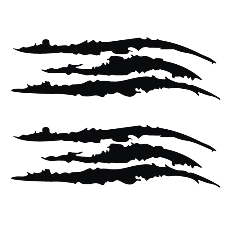 Autocollant de voiture réfléchissant - Griffe de monstre - Décoration de phare de voiture - Décalcomanie en vinyle - Taille : 40 x 12 cm