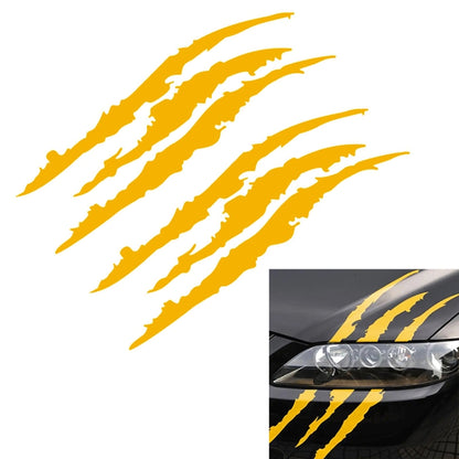Autocollant de voiture réfléchissant - Griffe de monstre - Décoration de phare de voiture - Décalcomanie en vinyle - Taille : 40 x 12 cm