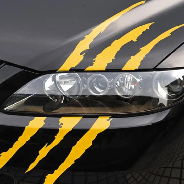 Reflective Car Sticker Monster Scratch Stripe Claw Marks Car Auto Headlight Decoration Vinyl Decal Car Stickers, Size:40X12cm