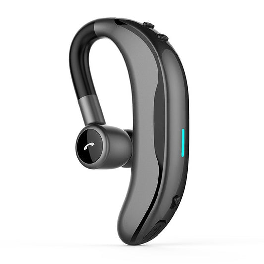 Écouteur Bluetooth mains-libres à crochet d'oreille sans fil avec microphone, noir-gris, noir-rouge, noir-vert