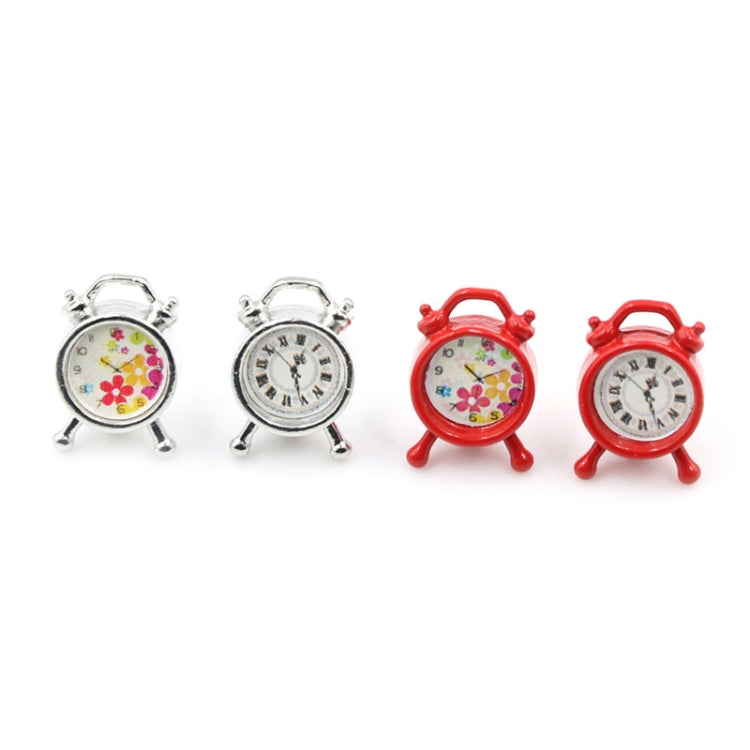 Dollhouse Bedroom Living Room Accessories Mini Alarm Clock, Random Dial Style Delivery