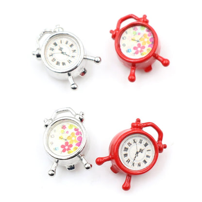 Dollhouse Bedroom Living Room Accessories Mini Alarm Clock, Random Dial Style Delivery