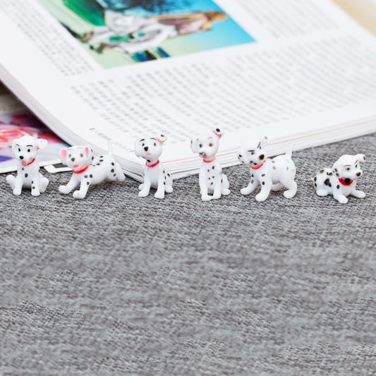 6 Pièces / Set Maison de poupée Miniature Jouet Dalmatien Cuisine Salon Décoration Micro Paysage, 6 Pièces / Set Dalmatien