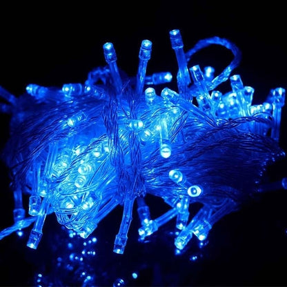 50M LED Lichterkette Weihnachten Neujahr Girlande Dekoration für Straße Zimmer Haus Garten Außenbereich DIY Deko EU US Stecker, 50M 400LEDS