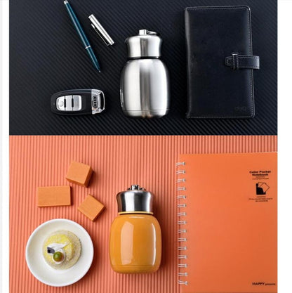 Mini Cute Coffee Vacuum Flasks Thermos Stainless Steel Cup Travel Drink Water Bottle Thermoses Mugs