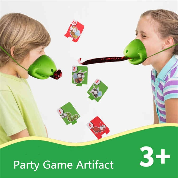 Jouets de jeu de société interactifs attrape-langue de lézard délicats, accessoires délicats langue de lézard