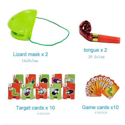 Jouets de jeu de société interactifs attrape-langue de lézard délicats, accessoires délicats langue de lézard