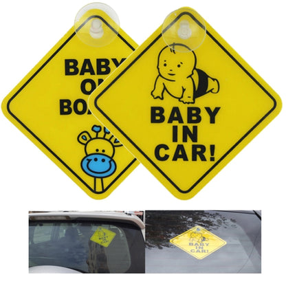 20 PCS Car Sticker BABY ON BOARD Warning Safty Sign Vinyl Decal, Style 1, Style 2