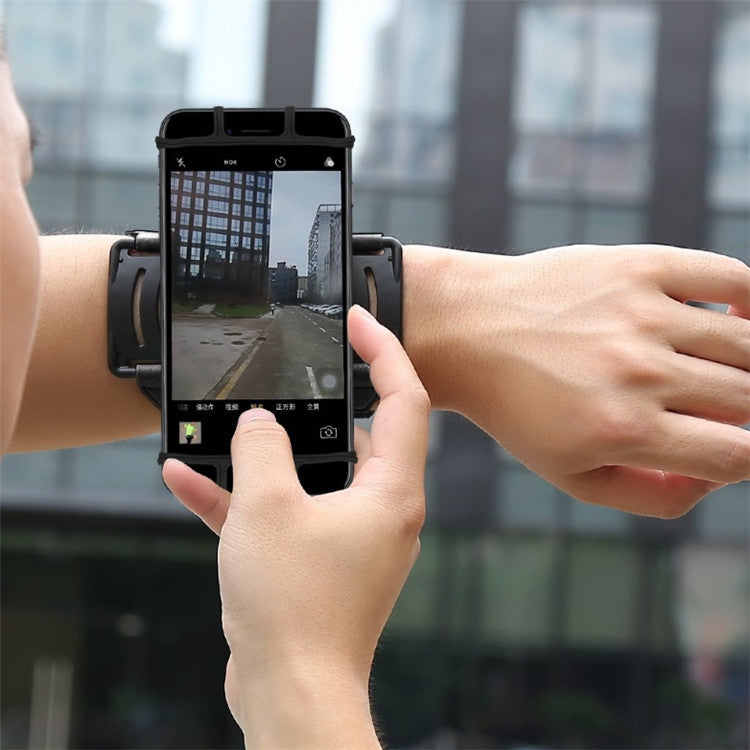 Rotating Arm With Mobile Phone Rack Sports Equipment Arm Bag Creative Outdoor Running Fitness Mobile Phone Bracket, Wrist, Arm