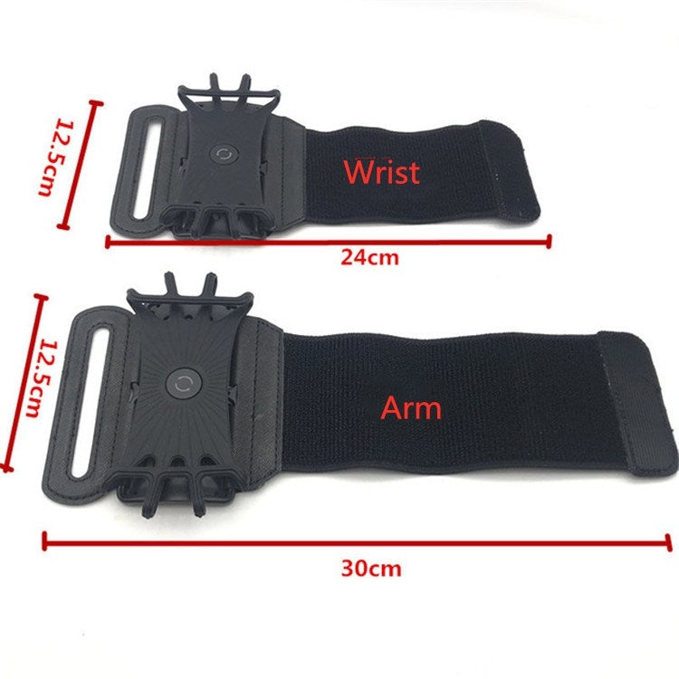 Rotating Arm With Mobile Phone Rack Sports Equipment Arm Bag Creative Outdoor Running Fitness Mobile Phone Bracket, Wrist, Arm