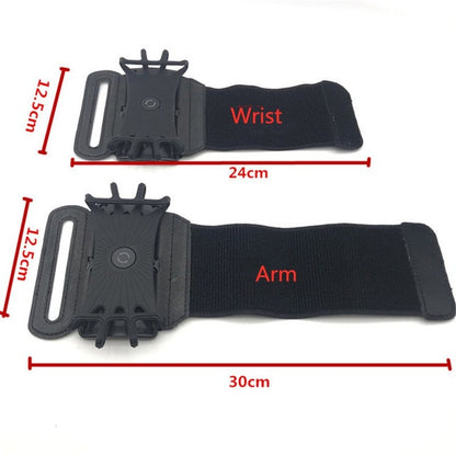 Rotating Arm With Mobile Phone Rack Sports Equipment Arm Bag Creative Outdoor Running Fitness Mobile Phone Bracket, Wrist, Arm