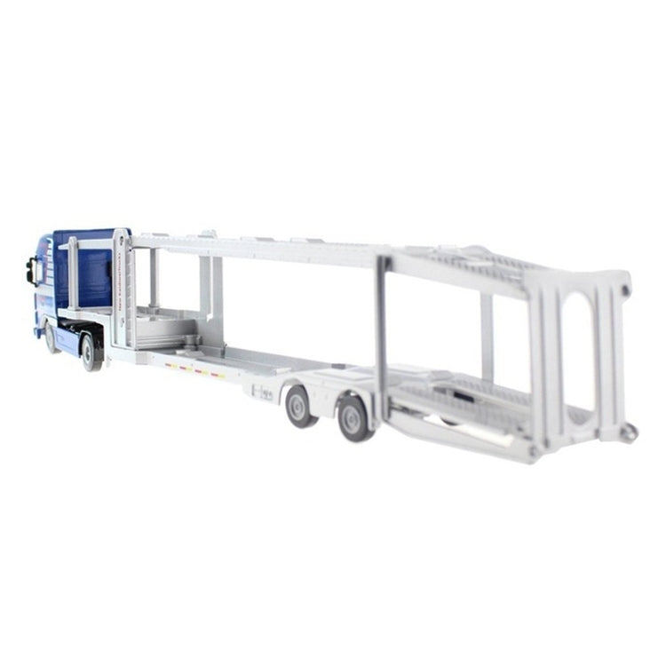 Camion transporteur de voitures à double étage en alliage 1:50, modèle de véhicule moulé sous pression, jouet