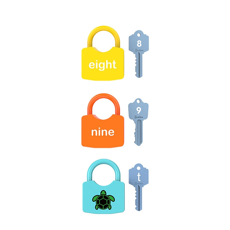 Children Alphanumeric and Number Matching Lock Early Educational Toys, Random Style Delivery, 3 PCS, 4 PCS, 6 PCS, 8 PCS, 10 PCS