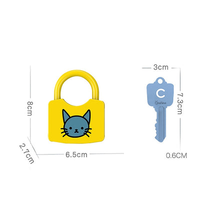 Children Alphanumeric and Number Matching Lock Early Educational Toys, Random Style Delivery, 3 PCS, 4 PCS, 6 PCS, 8 PCS, 10 PCS