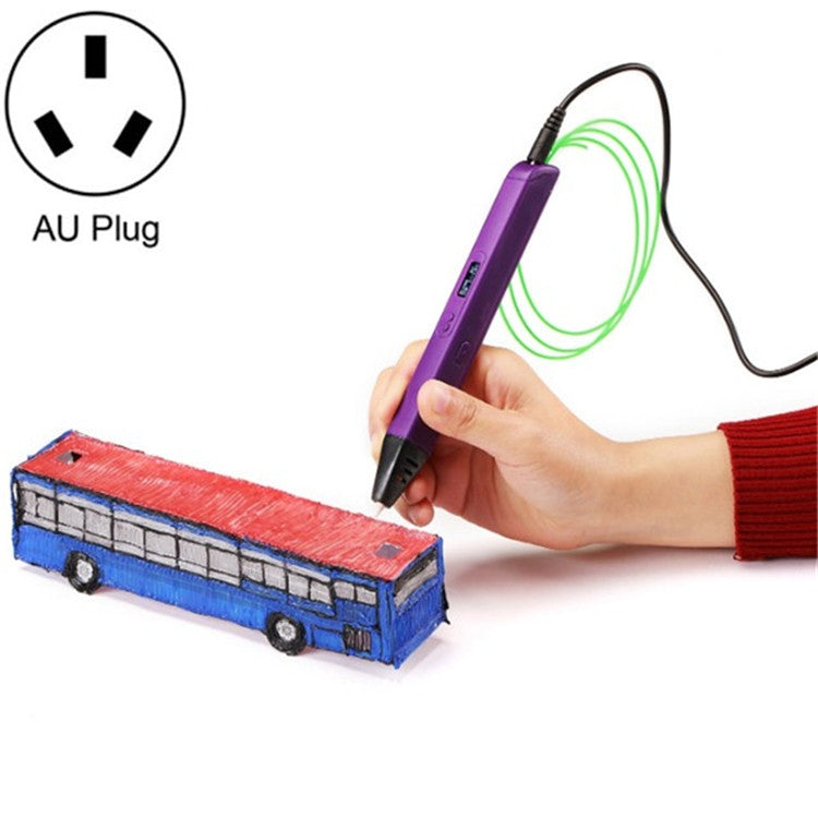 Bolígrafo de impresión 3D RP800A para niños, juguetes educativos, enchufes AU, US, UK y EU
