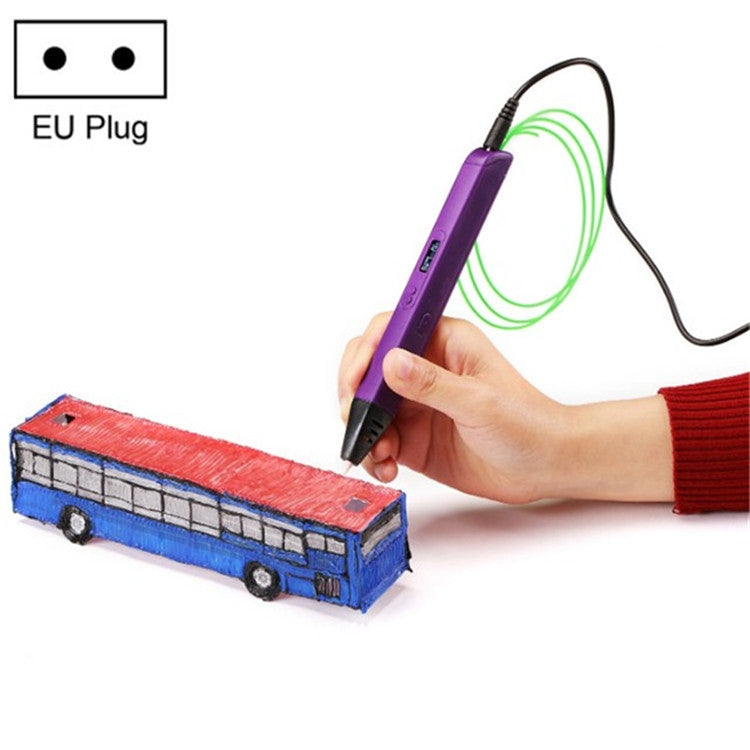 Bolígrafo de impresión 3D RP800A para niños, juguetes educativos, enchufes AU, US, UK y EU