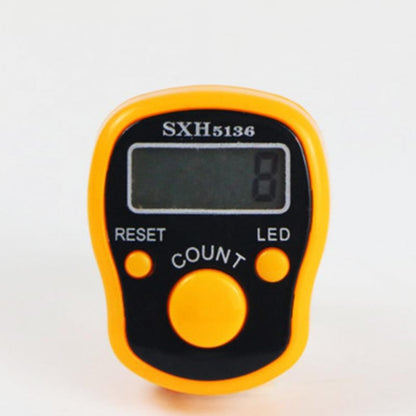 Electronic Digital Counter Portable Hand Operated Tally LCD Screen Finger Counter, Random Color