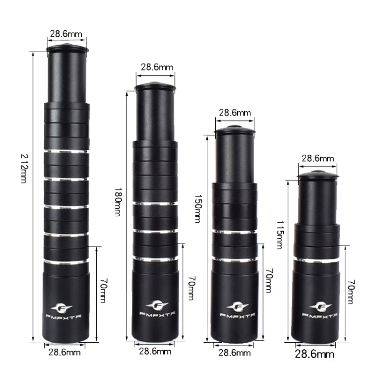 Rehausseur de guidon de VTT FMFXTR en alliage d'aluminium, noir 8,5 cm, rouge 8,5 cm, bleu 8,5 cm, rouge 11,4 cm, bleu 11,4 cm, noir 11,4 cm, noir 14,4 cm, rouge 14,4 cm, bleu 14,4 cm, noir 17,5 cm, 17,5 cm