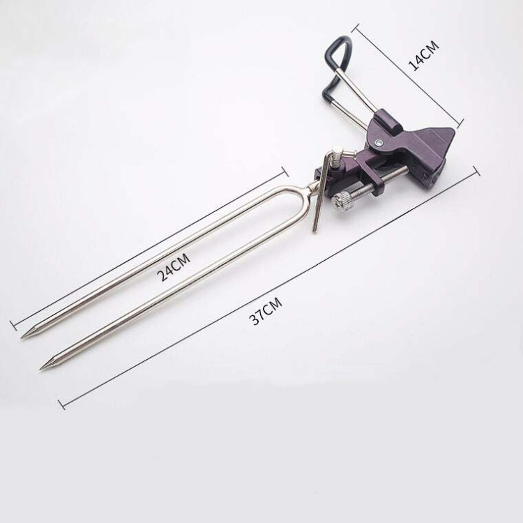 Support de pêche en acier inoxydable, support de canne à lancer, de canne à pêche en mer, de canne à pêche à main, B Gris