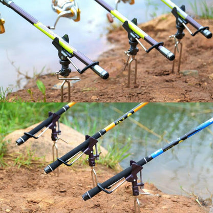 Support de pêche en acier inoxydable, support de canne à lancer, de canne à pêche en mer, de canne à pêche à main, B Gris