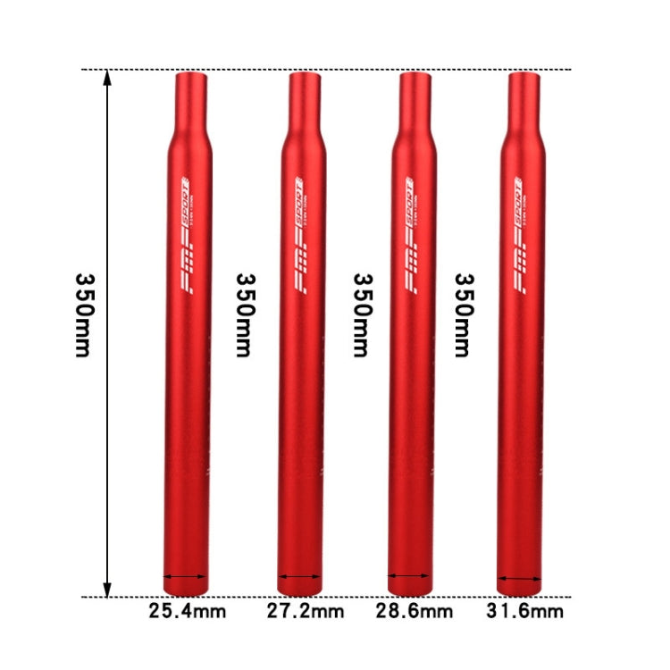FMFXTR Aluminum Alloy Mountain Bike Extended Seat Post, 25.4x350mm (Black), 25.4x350mm (Red), 25.4x350mm (Blue), 25.4x350mm (Silver), 27.2x350mm (Red), 27.2x350mm (Blue), 27.2x350mm (Silver), 27.2x350mm (Black), 28.6x350mm (Black), 28.6x350mm (Red)    ...
