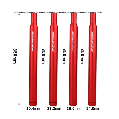 FMFXTR Aluminum Alloy Mountain Bike Extended Seat Post, 25.4x350mm (Black), 25.4x350mm (Red), 25.4x350mm (Blue), 25.4x350mm (Silver), 27.2x350mm (Red), 27.2x350mm (Blue), 27.2x350mm (Silver), 27.2x350mm (Black), 28.6x350mm (Black), 28.6x350mm (Red)    ...