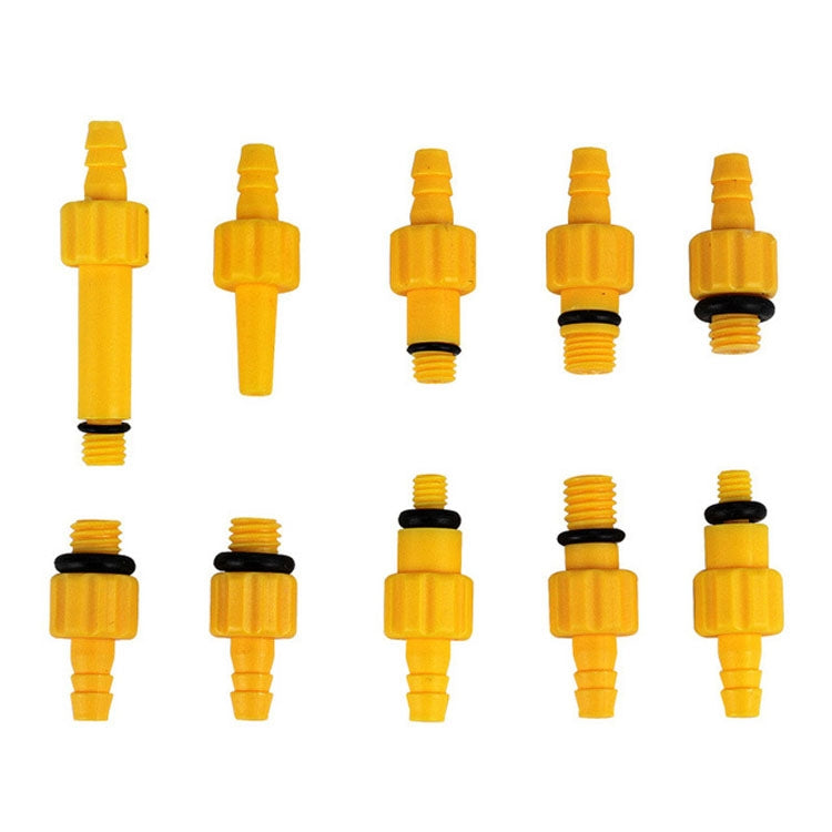 Kit d'adaptateurs de purge hydraulique universels pour vélo (10 en 1) incluant un entonnoir à huile