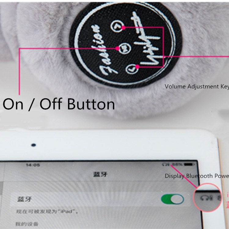 Cache-oreilles Bluetooth Hiver Peluche Coupe-vent Hommes et Femmes