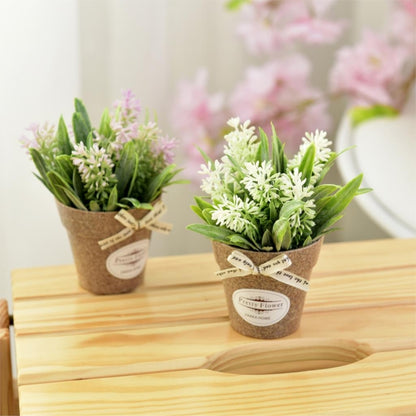 Fake Flowers Grass With Plastic Artificial Potted Flowers For Rustic Garden Farmhouse Decoration