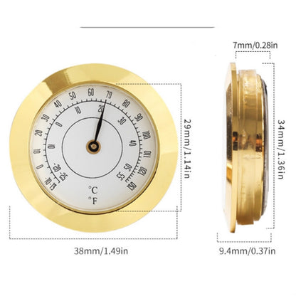 38mm Hygrometer High Precision Home / Guitar Violin Case / Cigar Thermometer, Thermometer