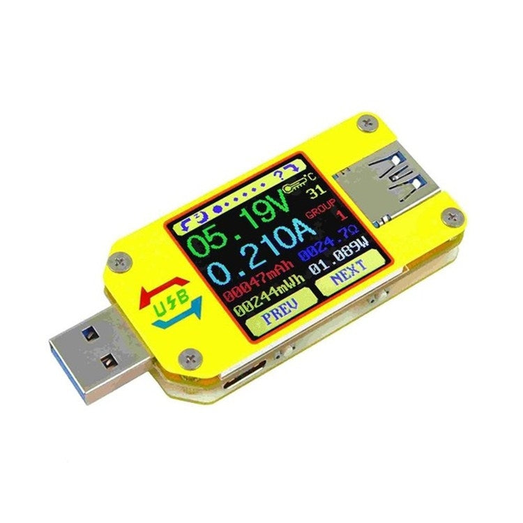 USB 3.0 Color Display Screen Tester Voltage-current Measurement Type-C ...
