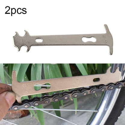 2pcs Indicateur d'usure de chaîne de vélo Contrôleur VTT Vélo de route Outil de réparation de remplacement de vélo, CHAÎNE-001