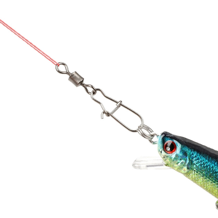 10 pièces/paquet Connecteur de pêche en acier inoxydable Émerillon roulant Connecteur Accessoires de pêche, 12(17mm), 10(20mm), 8(22mm), 7(25mm), 6(26mm), 5(29mm), 4(30mm), 3(34mm), 2(36mm), 1(40mm)
