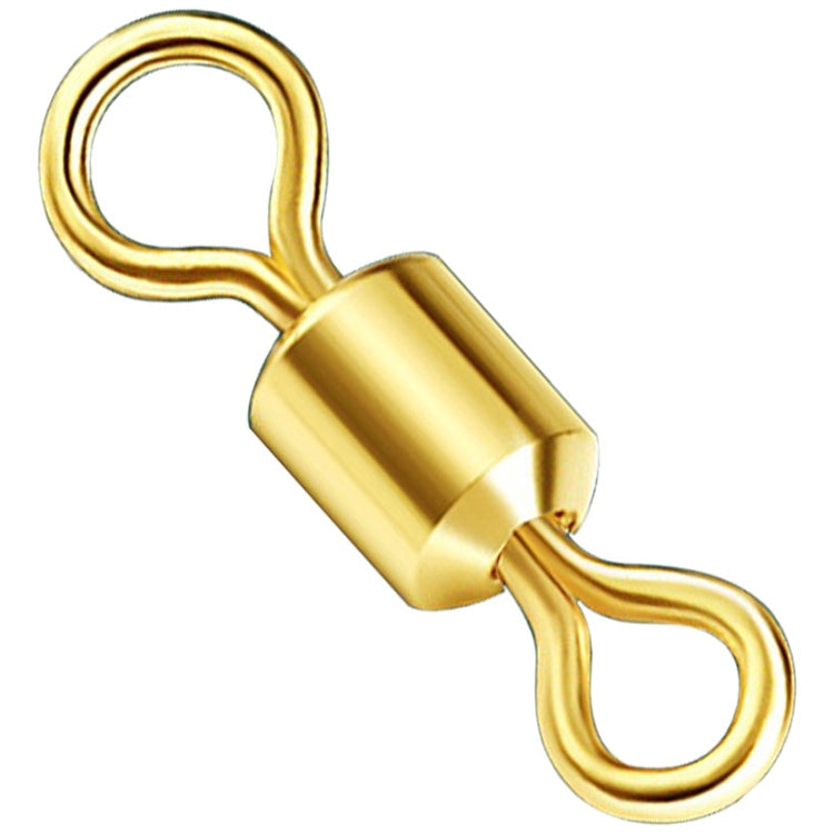 100 STÜCK Angelzubehör Zimu Swivel Vergoldeter Wirbel Angelzubehör, Länge 1.1cm, Länge 1.0cm, Länge 0.9cm, Länge 0.8cm