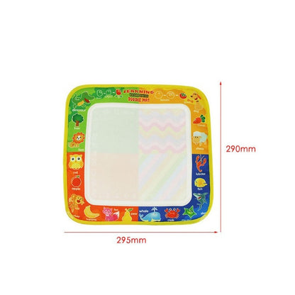 Tableau magique 3 pièces pour écriture à l'eau, pliable, avec stylo, pour enfants, taille : 29 cm x 29 cm