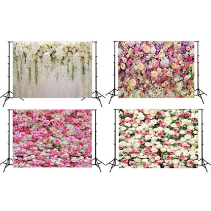 2.1m x 1.5m Flower Wall Simulation Rose Wedding Party Arrangement 3D Photography Background Cloth, H1 Flower Wall, H2 Flower Wall, H3 Flower Wall, H4 Flower Wall