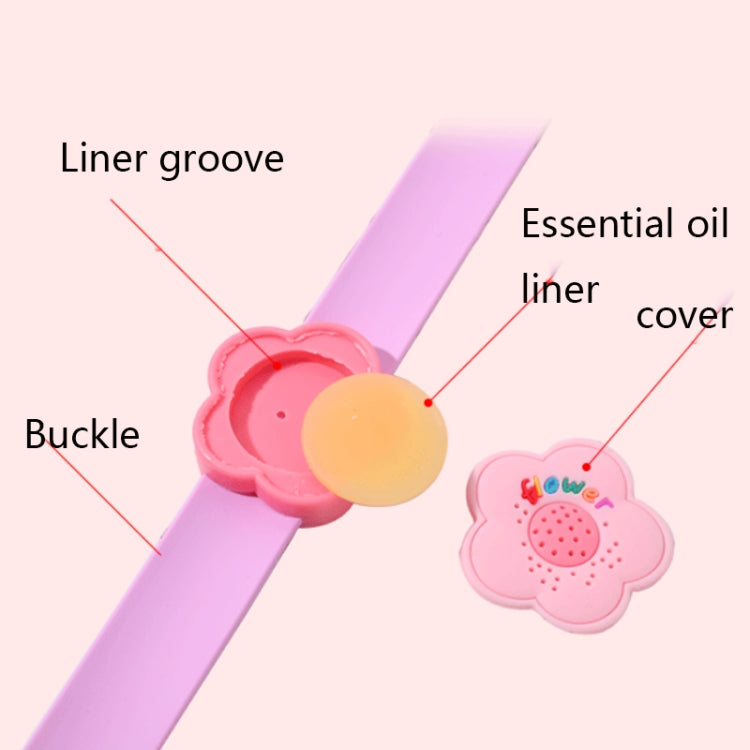 4 PCS Outdoor Portable Cartoon Mosquito Repellent Bracelet Anti-mosquito Snap Ring, Popular Fruits