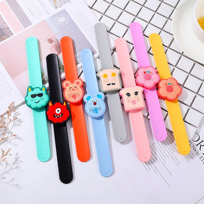 4 PCS Outdoor Portable Cartoon Mosquito Repellent Bracelet Anti-mosquito Snap Ring, Popular Fruits