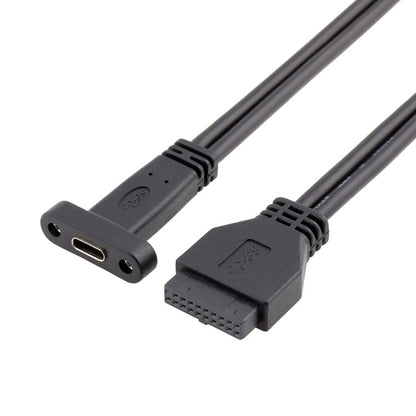50CM USB3.0 20P To USB Type-C Mother Chassis PCI Bit Baffle Wire