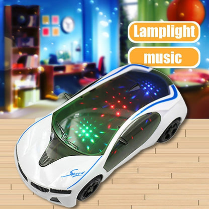 Jouet électrique style supercar 3D avec lumières sur les roues, musique, chant, cadeau pour enfants garçons filles, universel électrique, jouet électrique supercar 3D