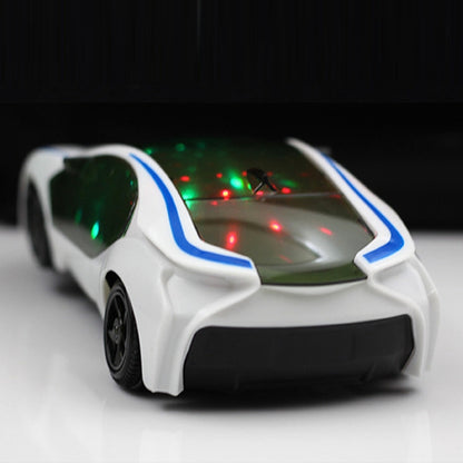 Jouet électrique style supercar 3D avec lumières sur les roues, musique, chant, cadeau pour enfants garçons filles, universel électrique, jouet électrique supercar 3D
