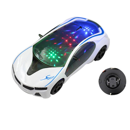 Jouet électrique style supercar 3D avec lumières sur les roues, musique, chant, cadeau pour enfants garçons filles, universel électrique, jouet électrique supercar 3D
