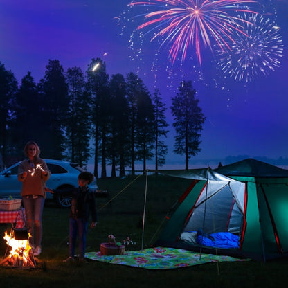 Outdoor 3-4 People Beach Thickening Rainproof Automatic Speed Open Four-sided Camping Tent, Automatic Vinyl, Upgraded Large Vinyl
